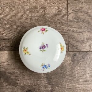Limoges Floral Porcelain Trinket Box